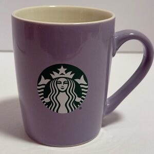 Starbucks 2021 Lavender Coffee Mug with Green Mermaid Logo 10 oz.